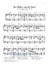 The Miller and the Brook from "Die schöne Müllerin" D 795 - arr. for Piano